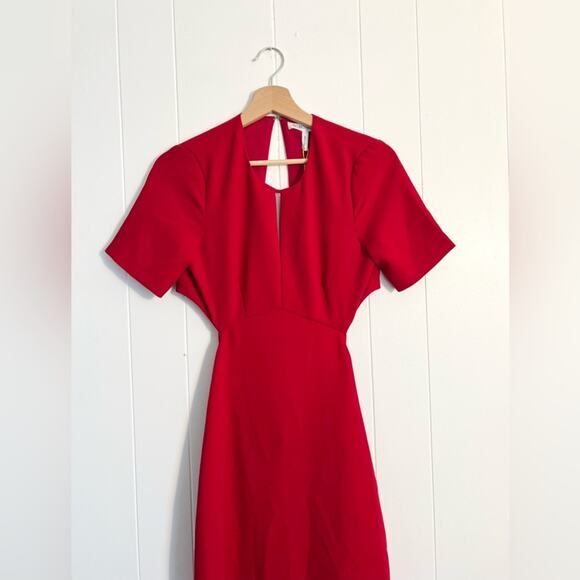 BCBGeneration NWT size 2 red cut out dress long gown wedding - Picture 3 of 10